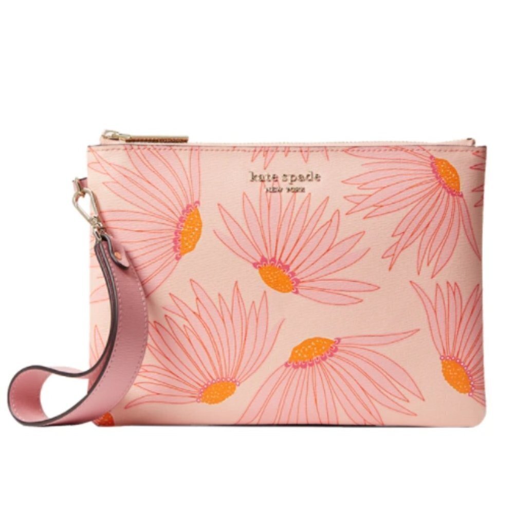 Kate Spade Spencer Falling Flower Pouch Wristlet